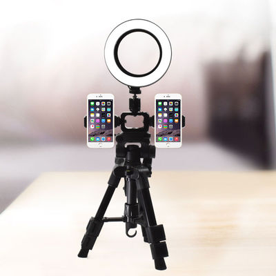 Único tripé de câmera do Desktop de Live Ra 90 4.2ft com Selfie Ring Light Q111