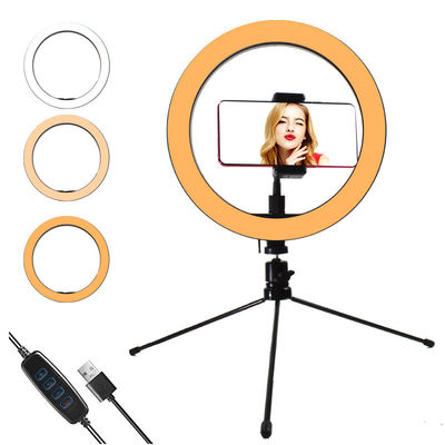 6,3 polegadas Selfie conduziram o suporte Dimmable da luz do círculo para o vídeo de Youtuber